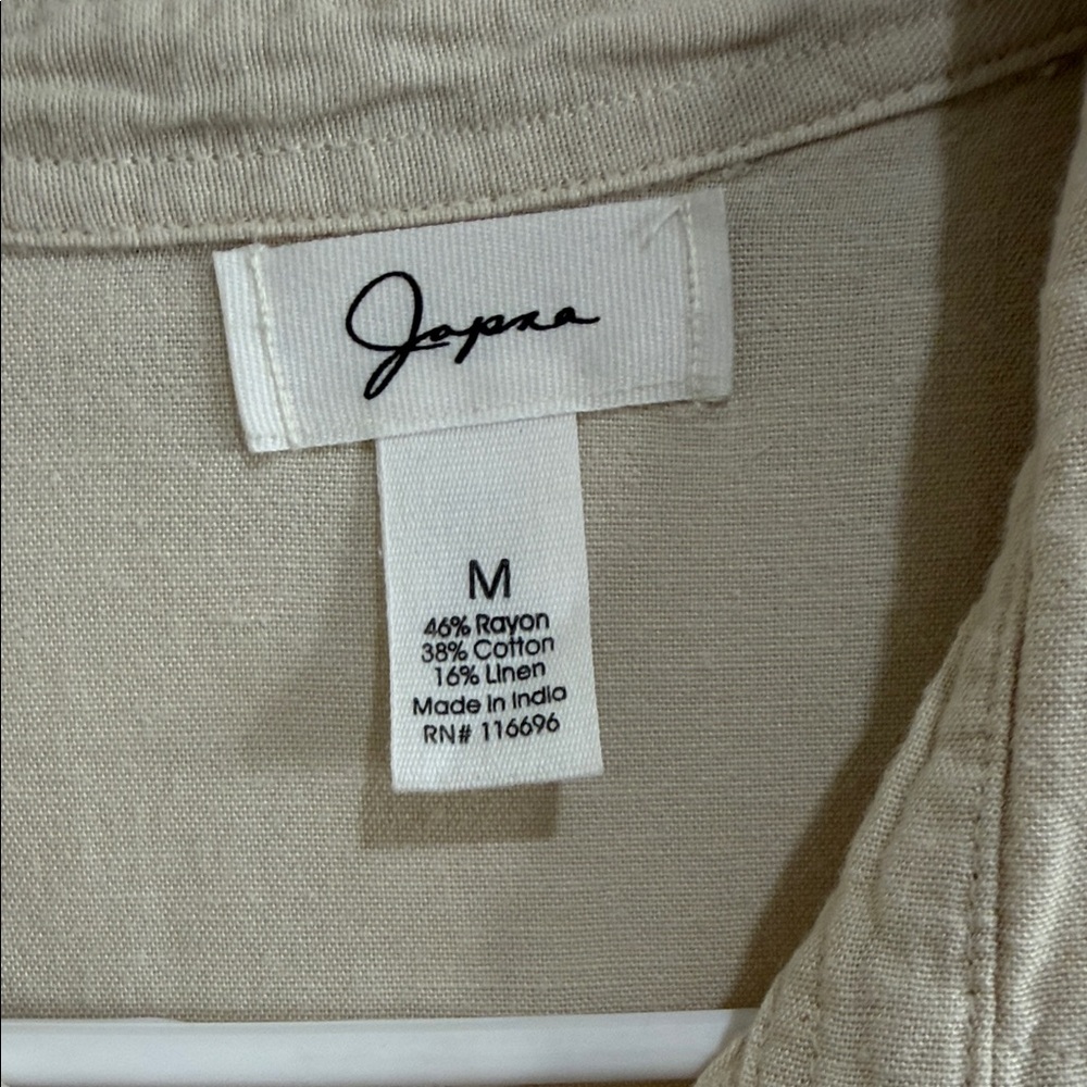 Japna Cream Button-Up Jumpsuit - Picture 5 of 6